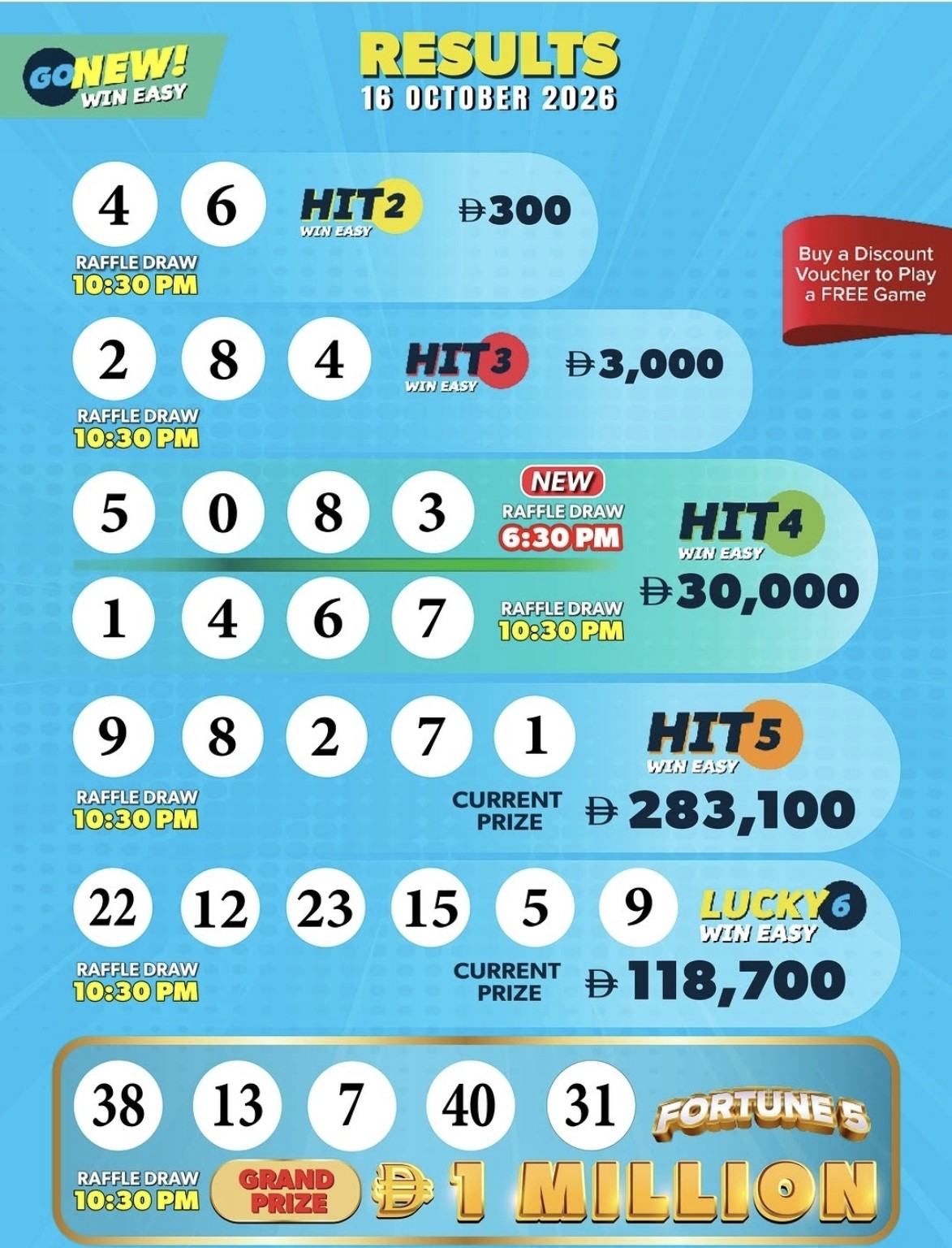 Gonew Results Today – Check Numbers for All 6 Draws